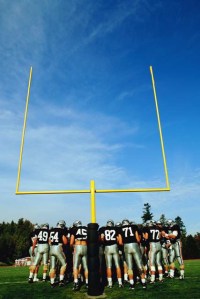Goalpost and Players