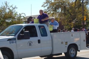 Having fun with the job!