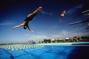 Swan dive, Diving