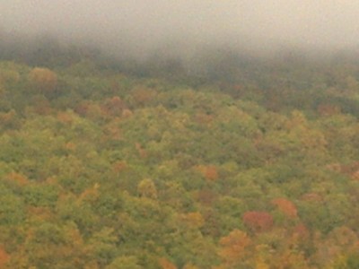fall mountain fog