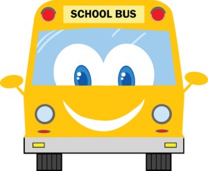 Bus, happy, smiling